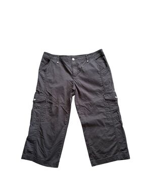 Harley-Davidson Women’s Cargo Capri Pants Black Y2K Utility Size 8